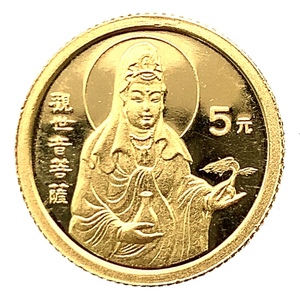 中国金貨 1/20オンス 1997年 1.5g K24 純金 イエローゴールド コレクション Gold
