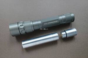 LASER PRODUCTS SUREFIRE 8AX COMMANDER 極初期ロゴ CRI90 LED化 18650対応 検 e1e e2e e2d 6p d2 z2 c2 m2 m3 m4