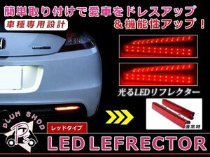 メール便送料無料 【レッド】 ムーヴ/ムーブ L175 L185 LEDリフレクター 26発 左右セット ブレーキ連動 純正交換用 防水加工済み