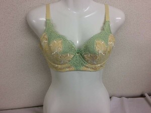 ★美品★マルコ 補正下着 モンマリエ 3/4ショートブラジャー ジュエルブイエロー D75 MARUKO №44