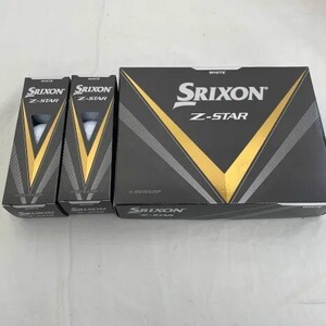 4254　【新品未使用】SRIXON スリクソン Z-STAR ゴルフボール 箱入り 1ダース バラ 2スリーブ　※箱傷あり