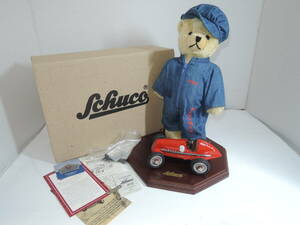 ☆絶版レアTeddy bear☆ Schuco 1/43 Mechanic Bear & ベンツMercedes Benz 1936 Race Car☆240405