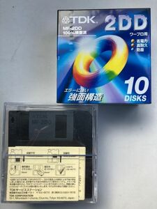 未使用 未開封 開封 TDK MF2DDX10PS 3.5型 MF-2DD フロッピーディスク ワープロ用 22枚 3.5インチフロッピーディスク