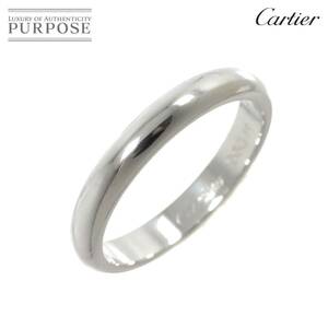 カルティエ Cartier 1895 クラシック バンド #57 リング 幅3.5mm Pt プラチナ 指輪 Classic Band Ring【証明書付き】 90234358