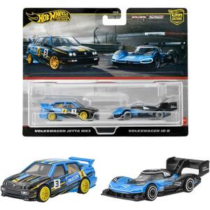 ホットウィール(Hot Wheels) プレミアム 2パック フォルクスワーゲン ジェッタ MK3 / フォルクスワーゲン ID R HRR83