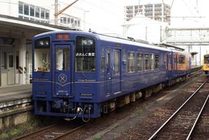 鉄道写真　肥薩おれんじ鉄道　HSOR-100形　おれんじ食堂　Lサイズ