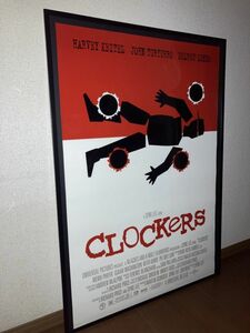 初版！両面プリント！USワンシート！1995年 スパイクリー スコセッシ クロッカーズ Clockers 額付 特大 ポスター 40acres NY ブルックリン