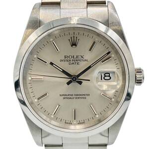 ROLEX ロレックス 15200 オイスターパーペチュアル デイト 自動巻き 稼働品 シルバー W1216AVHCF