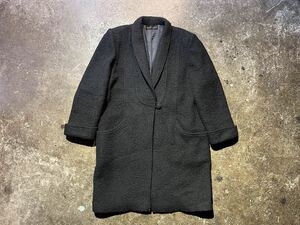 COMME des GARCONS 70s ショールカラー ウールボアコート 1970s コムデギャルソン 