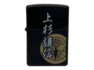 zippo (ジッポー) 2008年製 上杉謙信 戦国武将 家紋 オイルライター ブラック 雑貨/006