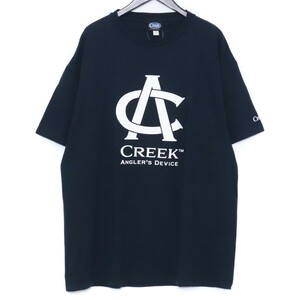 CREEK ロゴTシャツ サイズ2XL ネイビー クリーク 半袖カットソー logo tee プリント