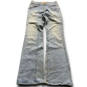 Japanese Label 00s Hip Printed Flared Denim Pants Cocolulu ifsixwasnine lgb l.g.b. 14th addiction kmrii goa obelisk フレアデニム