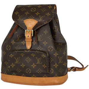 ルイ・ヴィトン Louis Vuitton モンスリ MM バックパック デイパック リュック モノグラム ブラウン M51136 レディース 【中古】