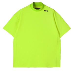 TFW49 モックネック Tシャツ　イエロー　XL junhashimoto ゴルフ