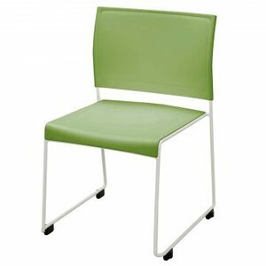 【法人様限定】送料無料 新品 ループ脚チェア BONUM グリーン BONUM-GREEN