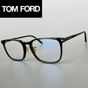メガネ トムフォード TOM FORD ウェリントン 【新品】 ブラック ゴールド アジアンフィット 眼鏡 めがね 伊達メガネ 黒ぶち 大きめ