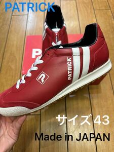 ☆新品・本革☆PATRICK LIVERPOOL-COUPE パトリック リバプール クップ レッド 赤 日本製 ステアレザー メンズ スニーカー 505627