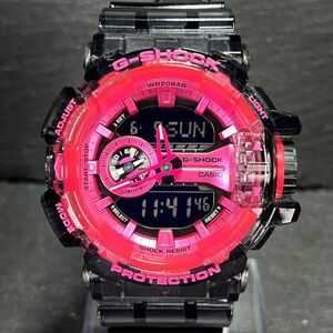 美品 CASIO カシオ G-SHOCK Gショック Clear Skeleton クリアスケルトン GA-400SK-1A4 腕時計 アナデジ クオーツ ラウンド カレンダー