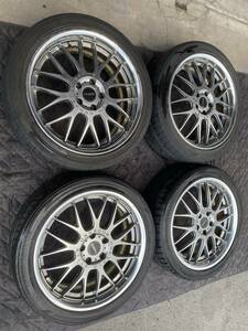 ◆AS810-7◆SPEED　STAR◆スピードスター◆Fellini◆フェリ－ニ◆LM9◆19×8J+44◆5H114.3◆TOYO◆245/40R19◆4本セット◆中古品◆