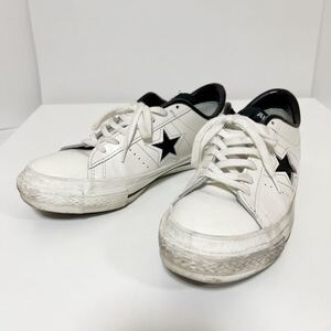 CONVERSE ONE STAR J コンバース オールスター ワンスター ローカット レザー スニーカー ホワイト 7 中古