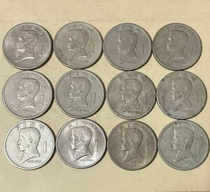 フィリピン　1ペソ　12枚セット　外国コイン　古銭　外国銭　アンティーク　フィリピンコイン　まとめ