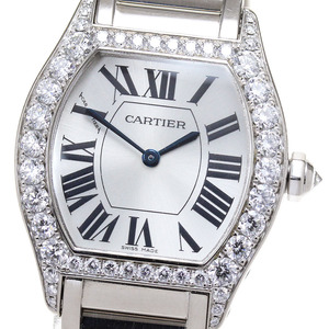 カルティエ CARTIER WA5072W9 トーチュ K18WG ダイヤベゼル 手巻き レディース 保証書付き_827418