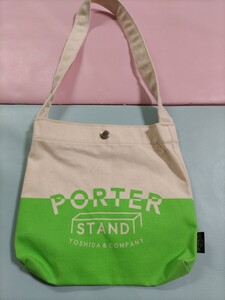 porterポーターstandスタンド限定サコッシュショルダーバッグ緑白ヨシダ