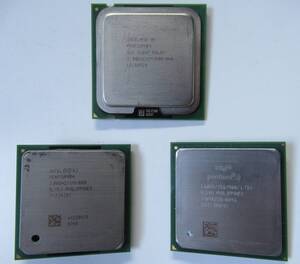 Intel Pentium 4 CPU 3個セット /送料無料 Socket478 Socket775 当時物 旧CPU オールドold 自作マニア