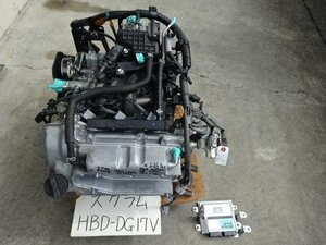 スクラム　エブリイ　令和1年　HBD-DG17V　DA17V　エンジン　R06A　ターボなし車　走行66.571㎞