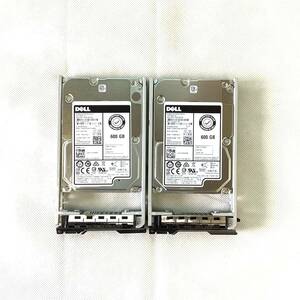 K6040264 DELL 600GB SAS 15K 2.5インチ HDD 2点【中古動作品】925