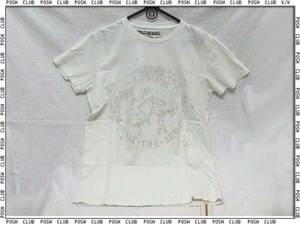 DIESEL【00HES-82E】コットン・半袖＊Tシャツ＊XL＊バニラ色