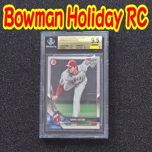 ◆BGS: 9.5 GEM MINT【#17 S. OHTANI RC 】2018 Bowman Holiday Rookie Card #TH-SO ◇検索：大谷 ルーキー カード エンゼルス Angeles