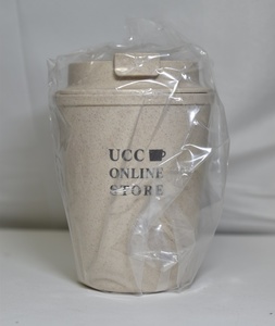 【新品未使用品・内部フィルム未開封】ロゴ入りバンブー２重カップ　350ｍｌ（ＵＣＣ）