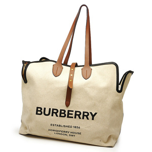 バーバリー BURBERRY ロゴトートバッグ キャンバス 8031319 大判 A4サイズ対応