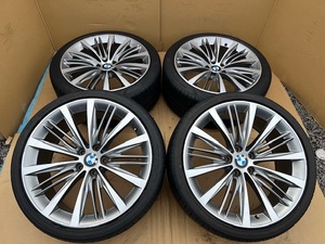 ホイール付タイヤ４本セットBMW F07 5シリーズ グラン 7シリーズ 純正 21インチ 10J+41 8.5J+25 PCD120 Vスポークスタイリング 463 684556