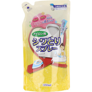 【まとめ買う】ラクラクシワとるアイロンすべり アイロン用 シワとりスプレー 詰替用 350mL×4個セット