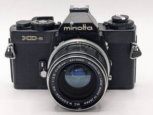 ★美品 / ジャンク ★ ミノルタ Minolta XD-S ブラックボディ + MC W.ROKKOR-HG 35mm F2.8 #2051_11_80