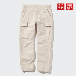 新品　ユニクロ UNIQLO　カーゴ パンツ　S サイズ ウエスト 68-76 Off White　ホワイト