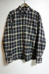 正規 20AW SOPHNET ソフネット FLANNEL CHECK BIG B.D SHIRT 長袖 ネル シャツ チェック SOPH-202028 黒 L 本物 1112M