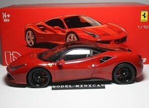 ▲Burago 1/18 フェラーリ FERRARI 488 GTB 赤 HIGH END