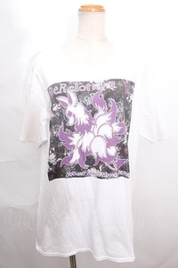 NieR Clothing / 和柄狐Tシャツ 白 S-24-07-26-002-PU-TO-AS-ZT245