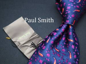 未使用品【Paul Smith ポールスミス】 C1583 ネイビー SILK ブランド ネクタイ 古着 良品