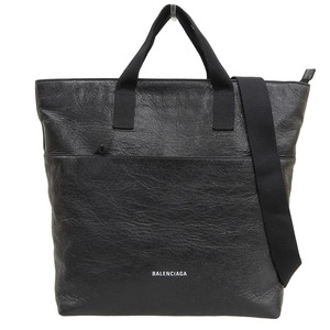 バレンシアガ BALENCIAGA エクスプローラー 2WAYバッグ ショルダーバッグ レザー ブラック メンズ 4457