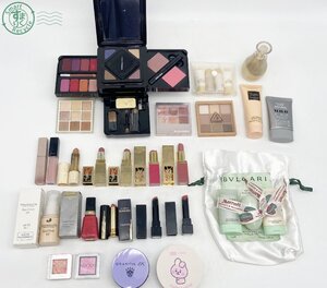 BA0100437　◇ メイク用品 化粧品 約20点以上 まとめ売り リップ アイシャドウ 他 Yves Saint Laurent 3CE ブルガリ ELIXIR VISEE 他 中古