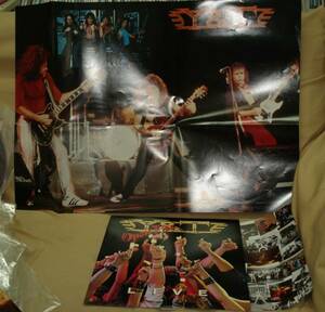 Y&T/オープン・ファイヤー（ライヴ）LP、ポスター付