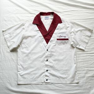 【USA製 50s ビンテージ】Hilton ボウリングシャツ ボーリングシャツ / アート 企業 ロカビリー ジャケット Tシャツ デニム 60s 70s 80s