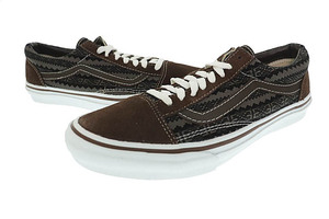 ナンバーナイン NUMBER (N)INE ×VANS バンズ 08SS Archive アーカイブ BIRDS期 バーズ期 OLD SKOOL オールド スクール V36-NO.9 US10 CHOC