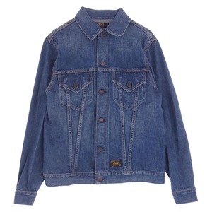 WTAPS ダブルタップス 15SS 151GWDT-JKM04 DENIM JK 裏ロゴ プリント デニム インディゴブルー系 M【中古】