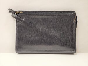 ★Burberrys　バーバリー　セカンドバッグ　クラッチバッグ　レザー　ブラック　中古★002024