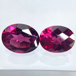 売切!!ソ付き!!1円〜!!☆天然ロードライトガーネット2点おまとめ5.219ct☆j ルース 裸石 宝石 rhodorite garnet DG0/EB4●DE0 w4す15